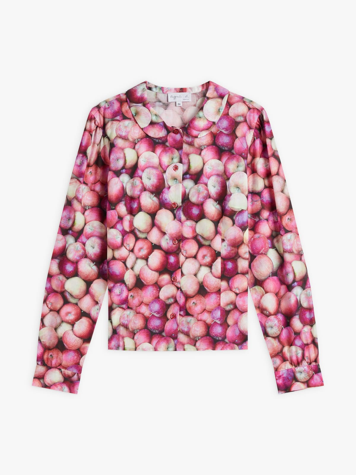 cotton apple print shirt