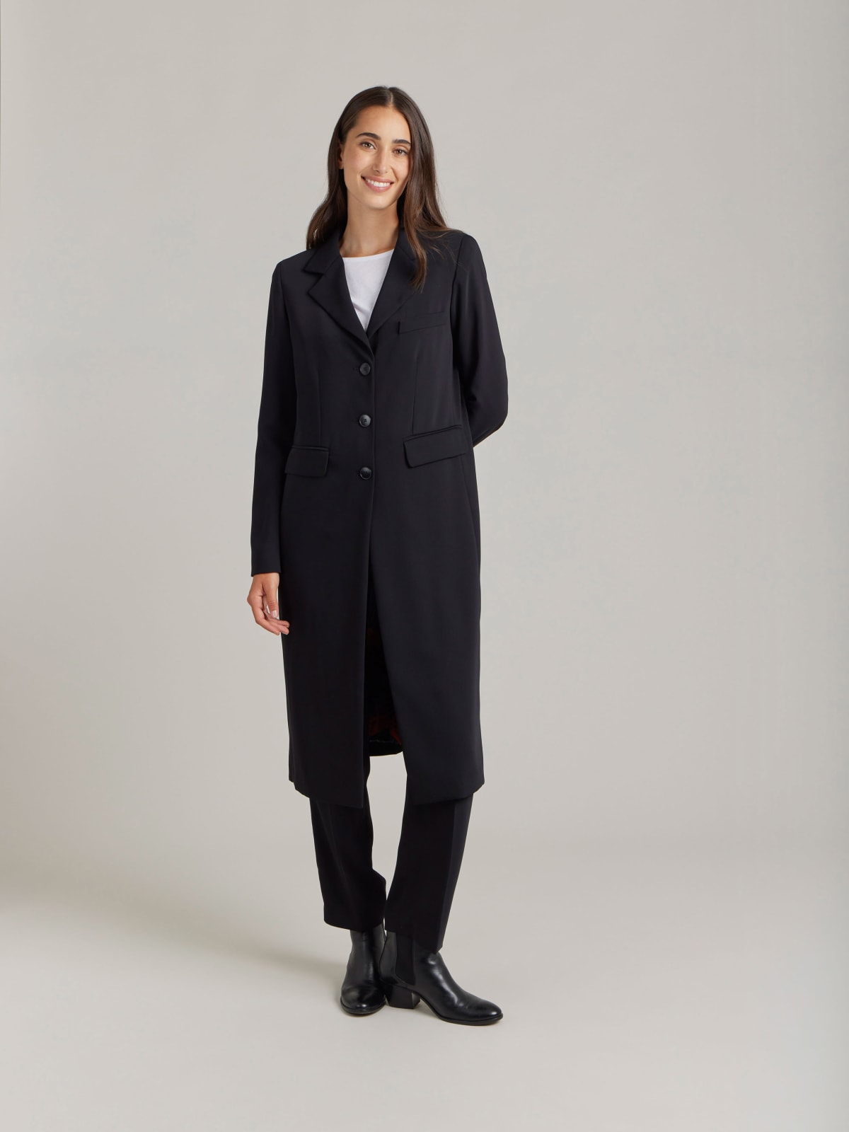 black Charley coat photo lining