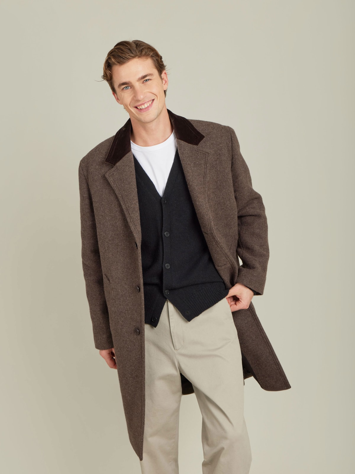 brown wool New North coat