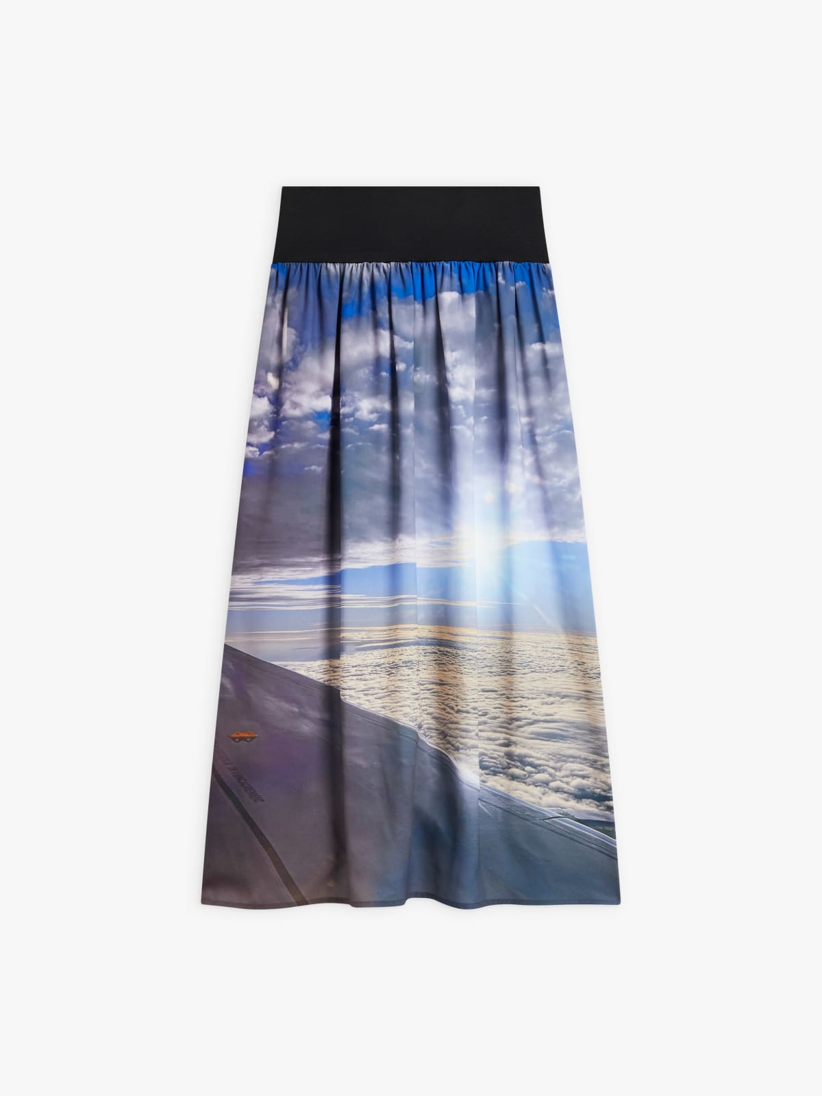 polyester agnès b. photo skirt   