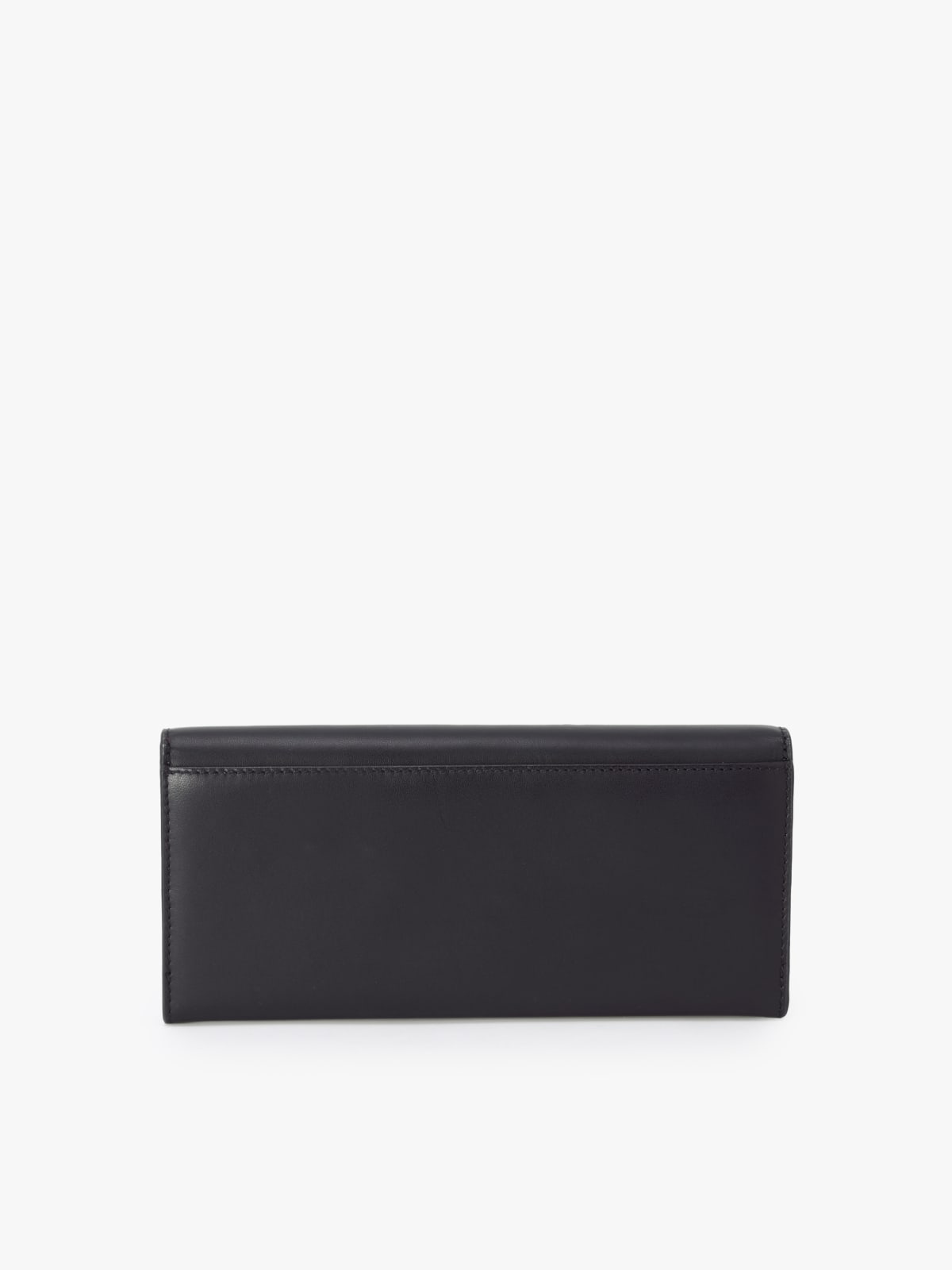 black long leather wallet