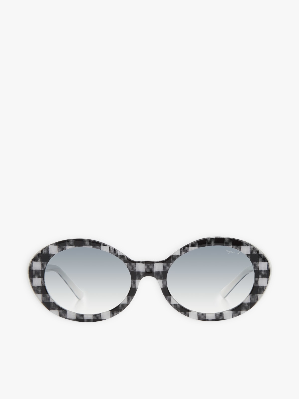 black and white Romy checked sunglasses