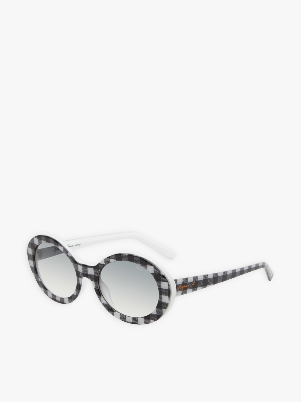 black and white Romy checked sunglasses