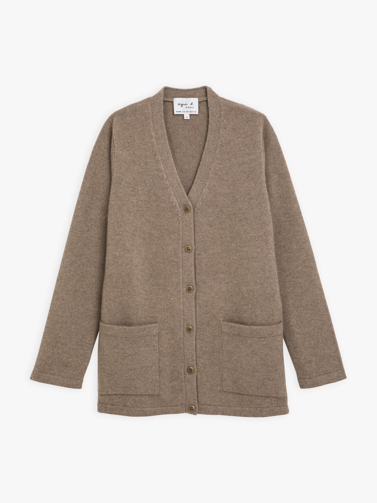 brown cashmere cardigan