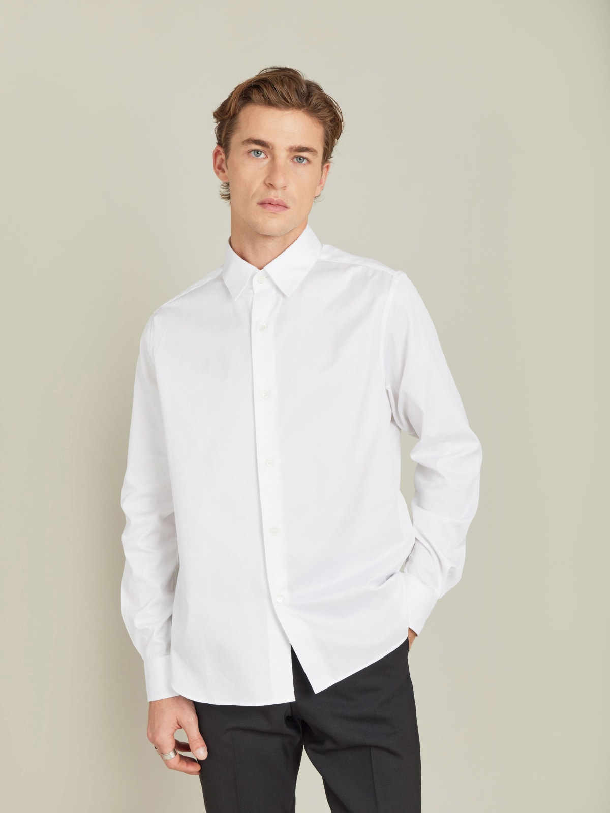 white cotton serge Tom shirt