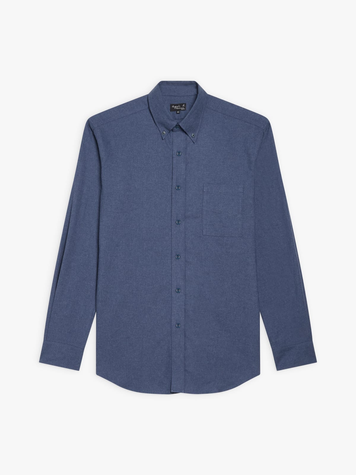 blue cotton flannel Barak shirt 