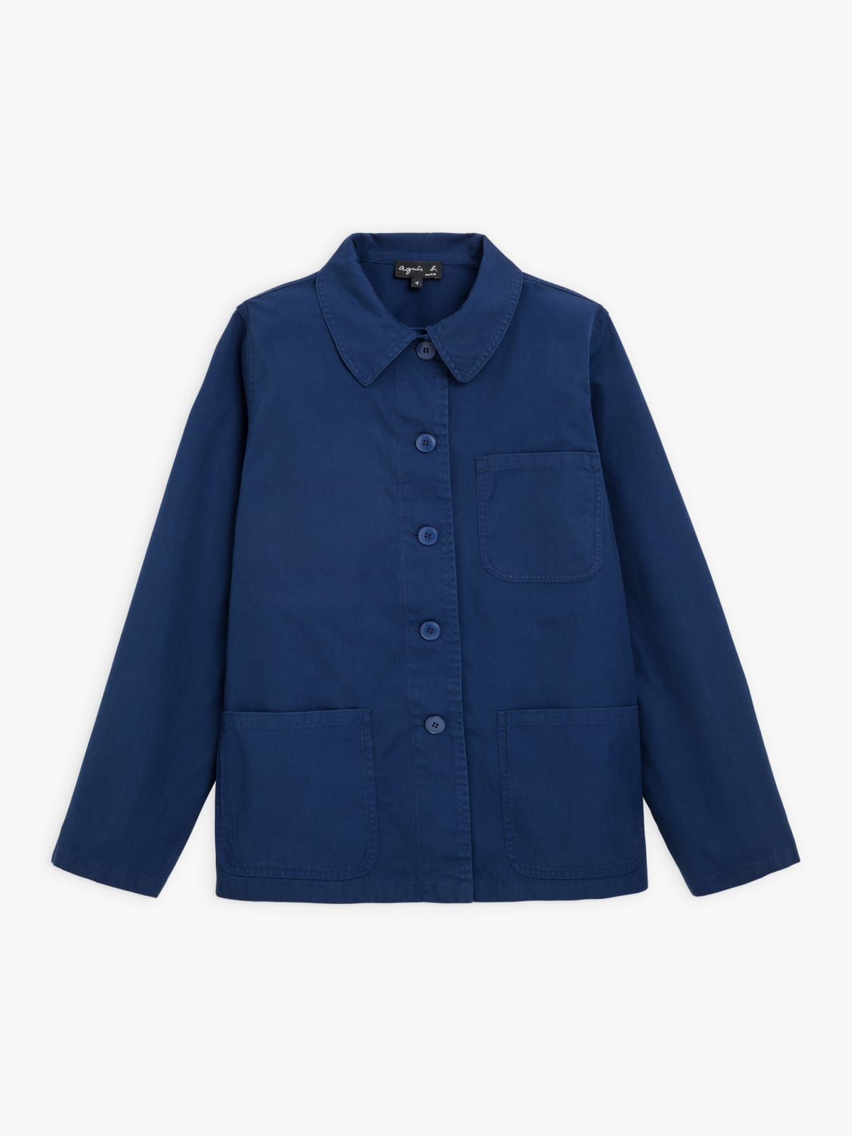 dark blue washed cotton Sanshui jacket