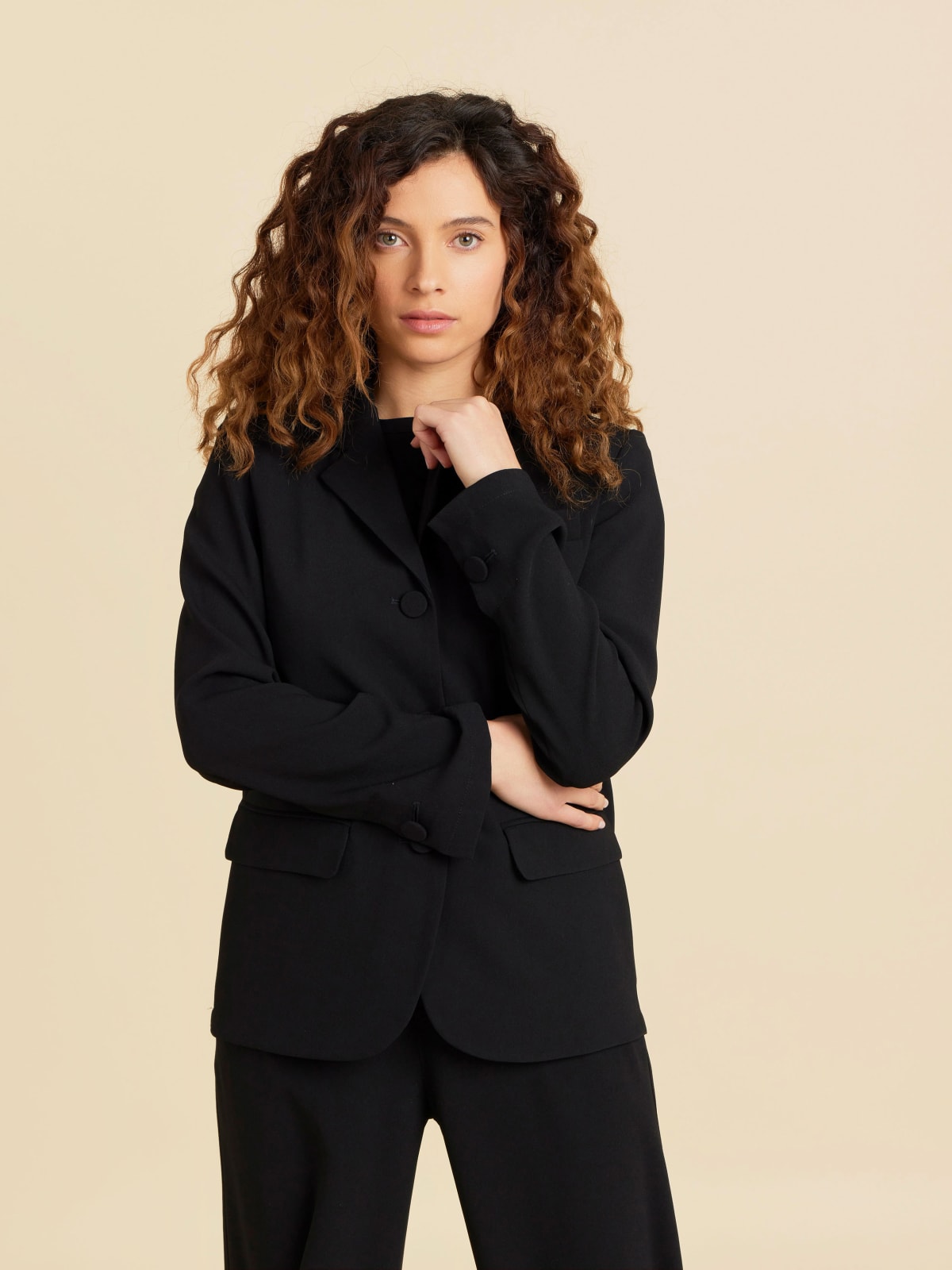 black suit jacket