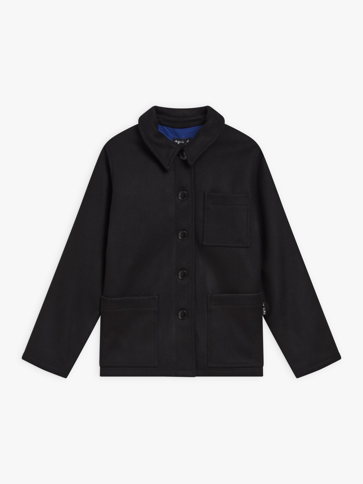 black wool Ming jacket