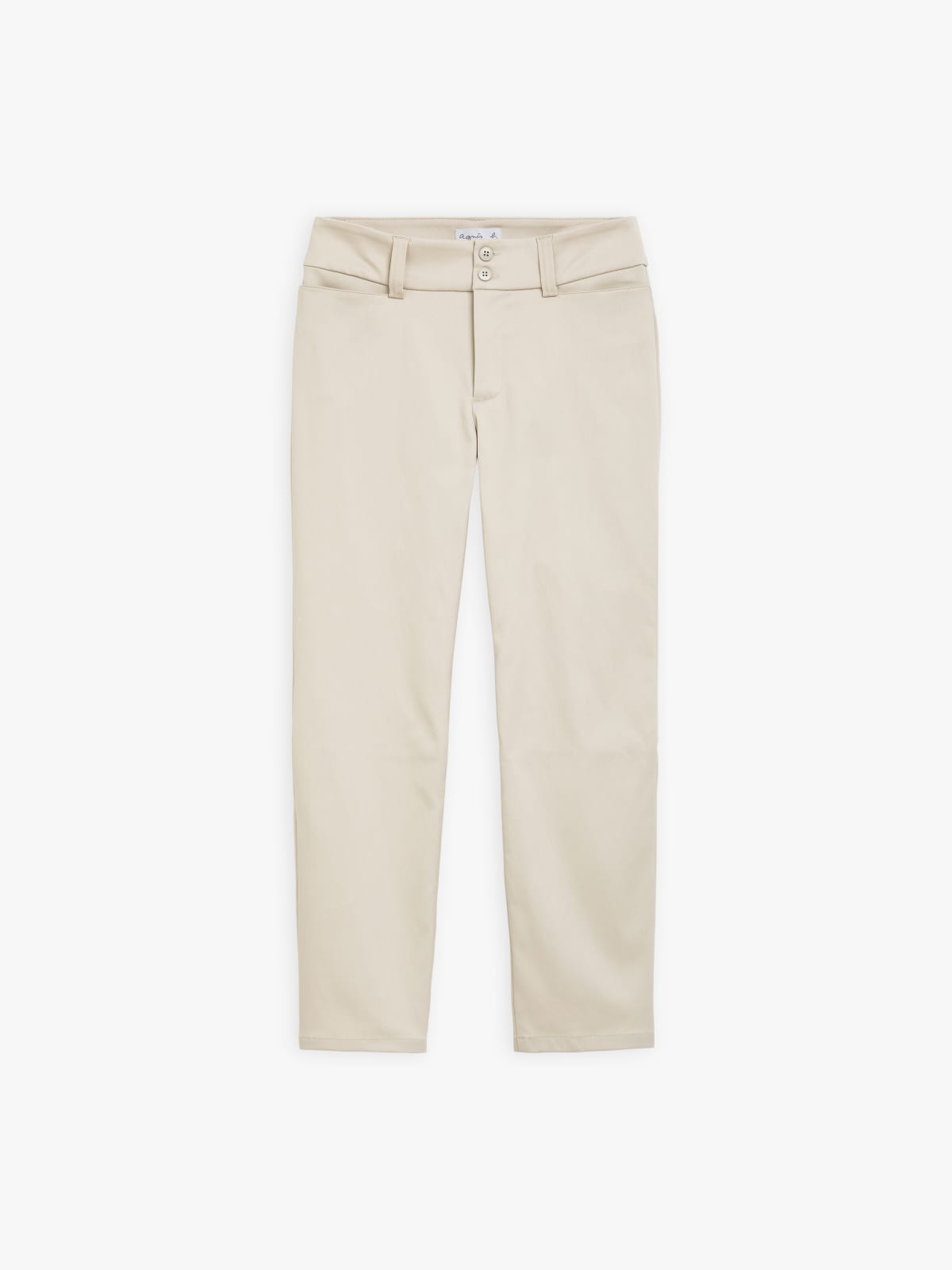 beige Neo slim capri trousers